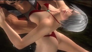 DOA5U Ryona Christie Rare Swimsuit - Bear Hug (slow)