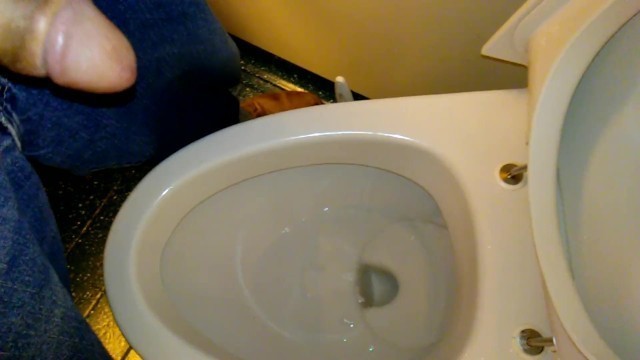 Peeing in a Cruise Ship[ Toilet.