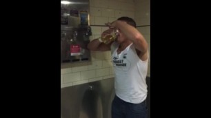 Str8 Guy Drinks Piss for a Bet