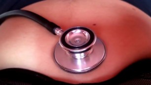 Heartbeat Pushes Stethoscope (No Sound, Sadly)