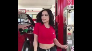 Saudi Big Ass Dancing at Gas Station