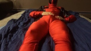 Having Fun Humping in my Deadpool Gear Part 2