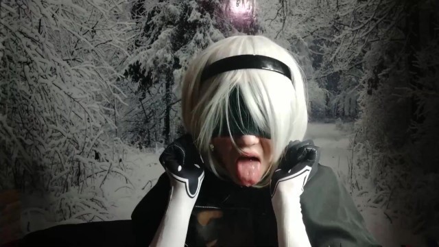 Nier Automata Cosplay: Ahegao Face