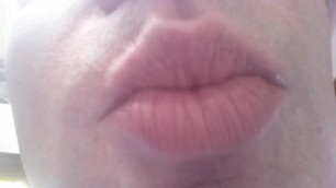 Saliva Split Fetish Natural Lips