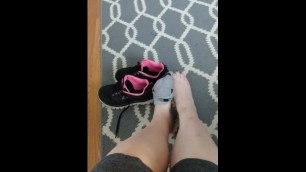 Foot Fetish: Sock Removal after Exercising