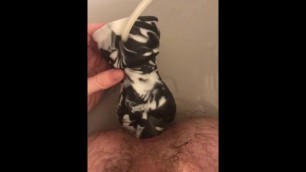 Cute Otter Butt Full of Big Bad Dragon Dildo and Cumlube