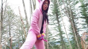 Furry Play: Nerdy Kitten in HER NaTurAL EnvirOnMent