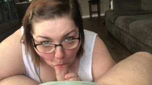 Blue Eyed Slut Sucks a Cock and Enjoys her Reward