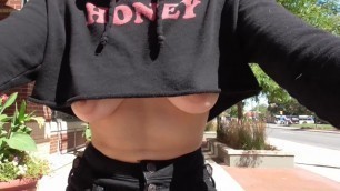 Teaser - Public City Biking Underboob