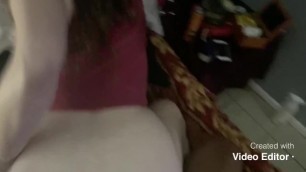 Big Ass White Teen Bouncing on Cock