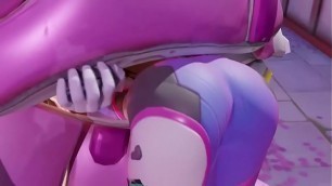 D&period;VA GETS STUCK IN HER MECH THEN ANAL FUCKED