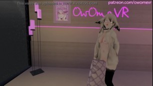 Horny Cat Girl Humps her Pillow until she Cums [intense Moaning, VRchat Erp, 3D Hentai] Preview