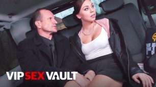 Morgan Rodriguez Creampied after Intense Sex on the Backseat with old Chauffer - VIP SEX VAULT