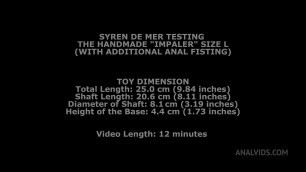 Syren De Mer Testing The Handmade Impaler Size L &lpar;With Additional Anal Fisting&rpar; TWT083